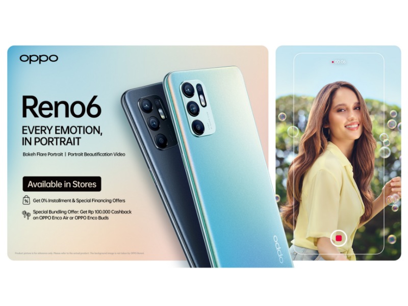 OPPO Reno6 mulai dijual hari ini