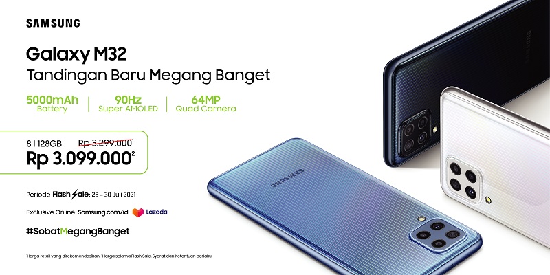 Samsung Galaxy M32 resmi di Indonesia seharga Rp3 jutaan