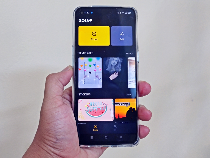 Edit video lebih mudah dengan aplikasi SoLoop di OPPO Reno6