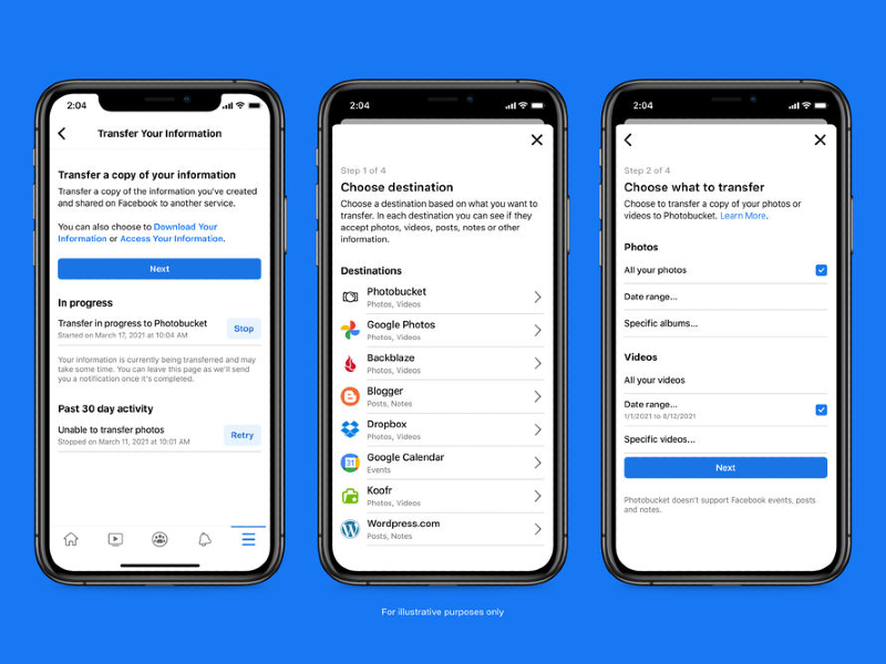 Facebook punya fitur untuk unduh data pengguna