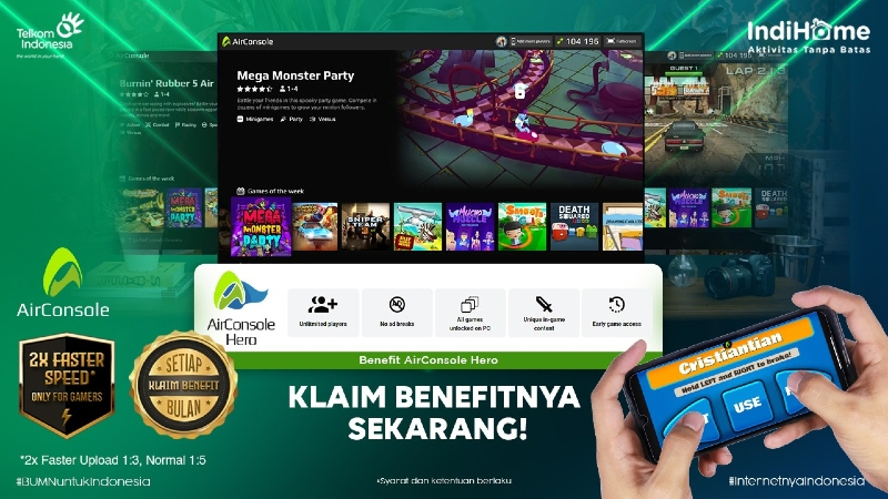 Melon gandeng AirConsole bawa hiburan baru ke rumah
