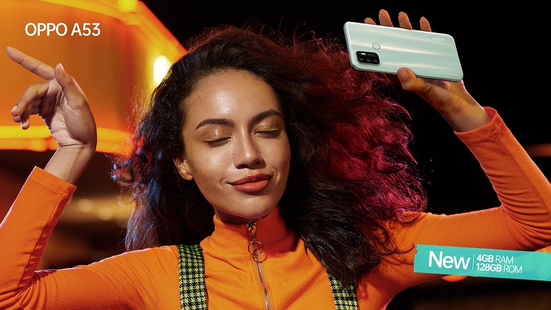 OPPO A53 hadir dengan RAM 4 GB dan ROM 128 GB
