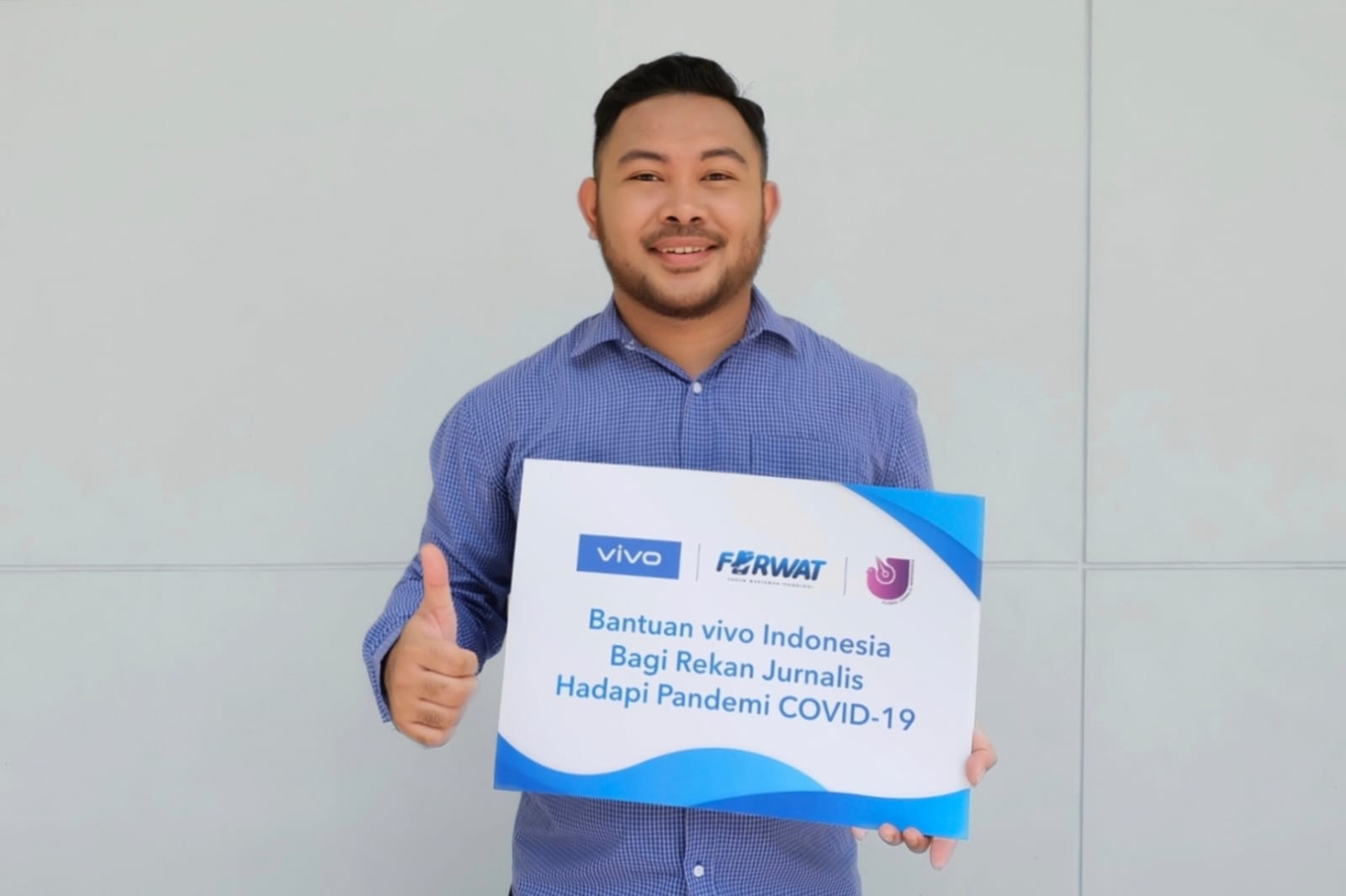vivo donasikan Rp100 juta untuk jurnalis terdampak Covid