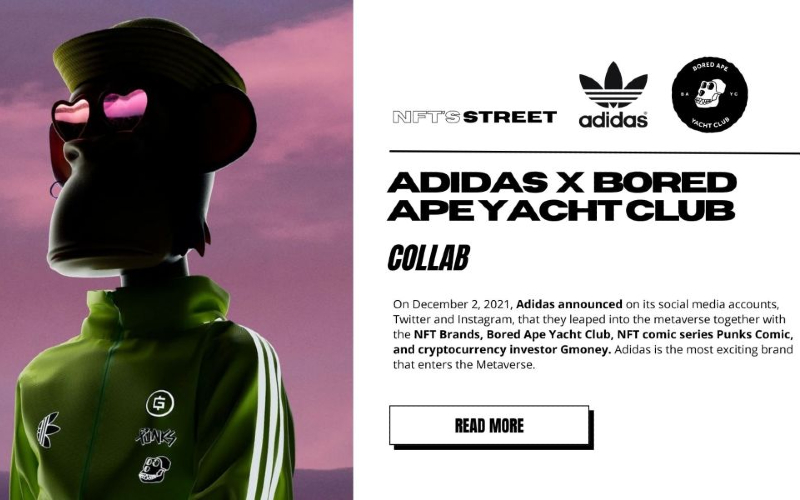 Adidas jualan NFT, tembus Rp330 miliar