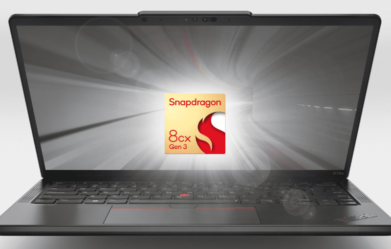 Lenovo ThinkPad X13s ditenagai prosesor Snapdragon 8cx gen 3