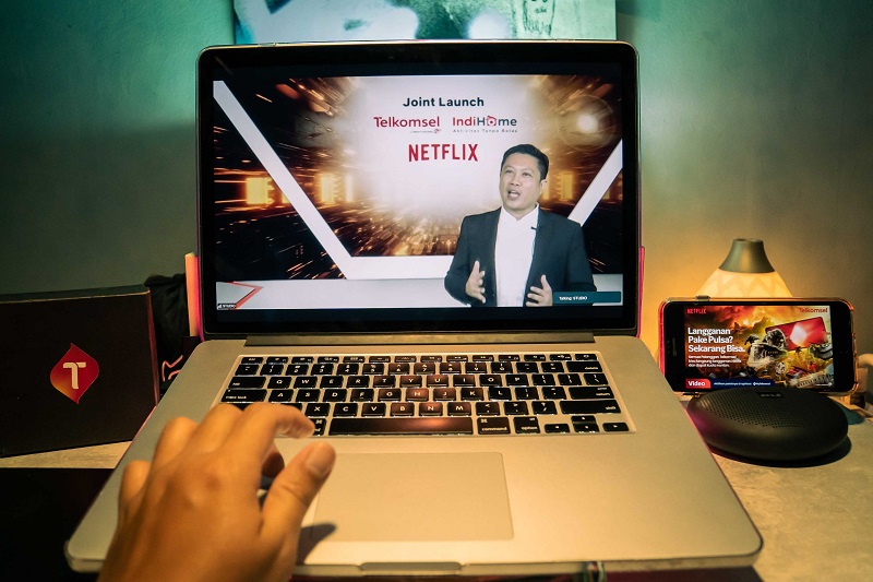 Telkomsel dan Indihome gandeng Netflix