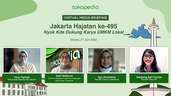 Sambut HUT DKI Jakarta, Tokopedia dukung UMKM lokal