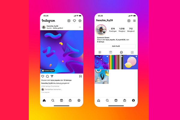 Dukungan NFT di Instagram sudah hadir di Indonesia