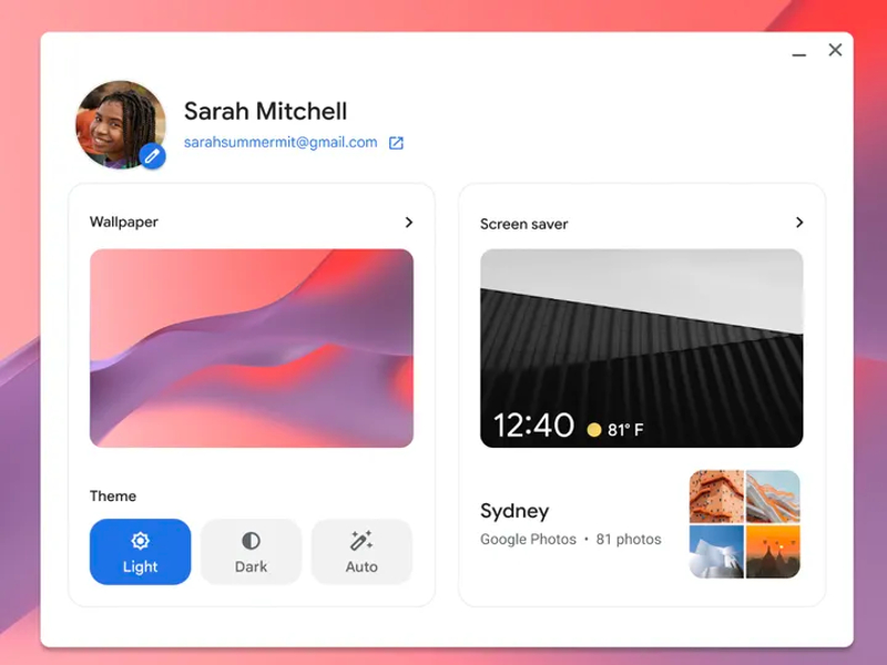 Cara mengubah tema tampilan di ChromeOS 104