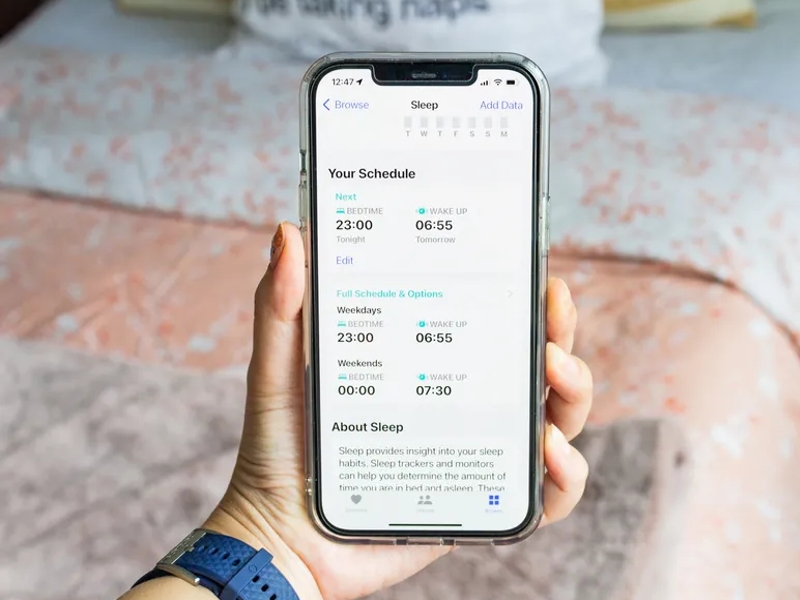 Cara atur jadwal tidur di perangkat iOS 