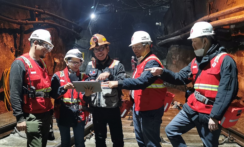Telkomsel dan PT Freeport Indonesia hadirkan tambang 5G