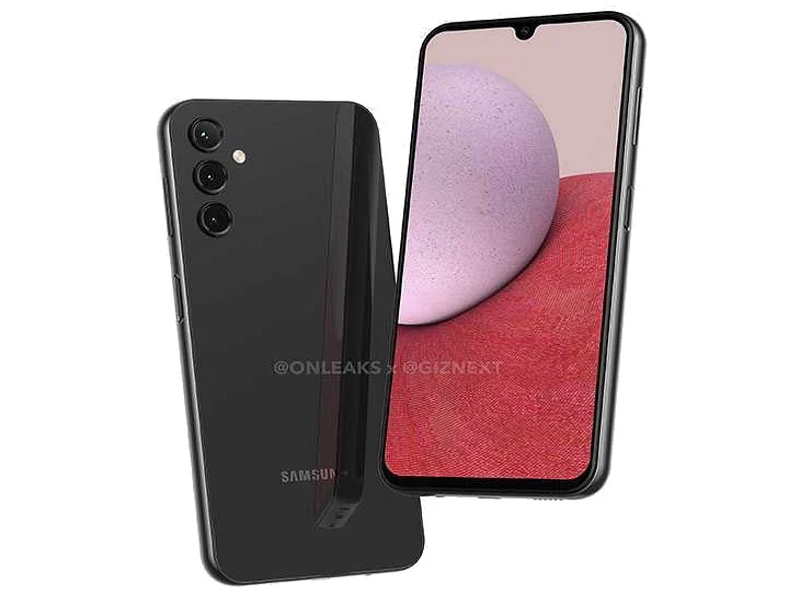 Render Samsung Galaxy A14 bocor, usung layar Infinity-U