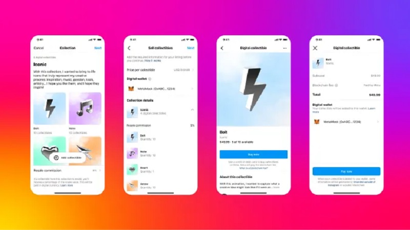 Konten kreator bisa jual NFT langsung di Instagram