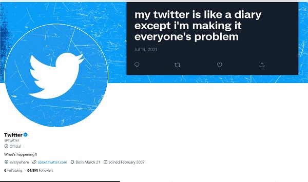 Tidak ada perbedaan label Official pada Twitter dihapus