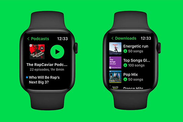 Spotify redesain aplikasi mereka pada Apple Watch
