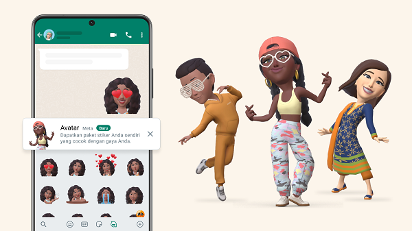 Cara buat Avatar di WhatsApp untuk foto profil