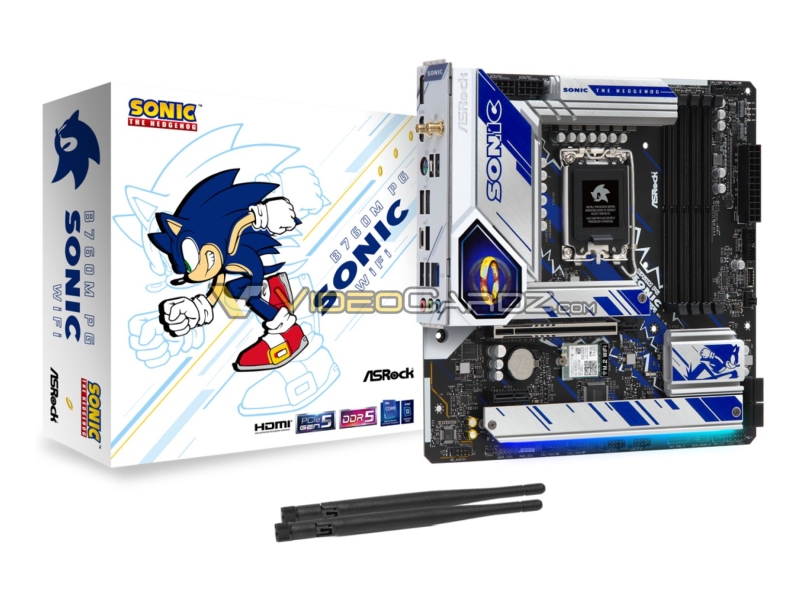 ASRock hadirkan motherboard bertemakan Sonic the Hedgehog