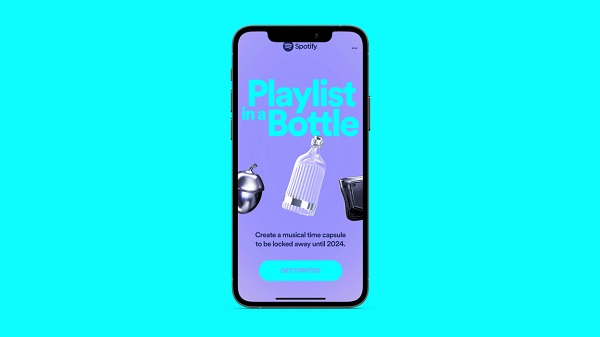 Cara buat Spotify Playlist in a Bottle