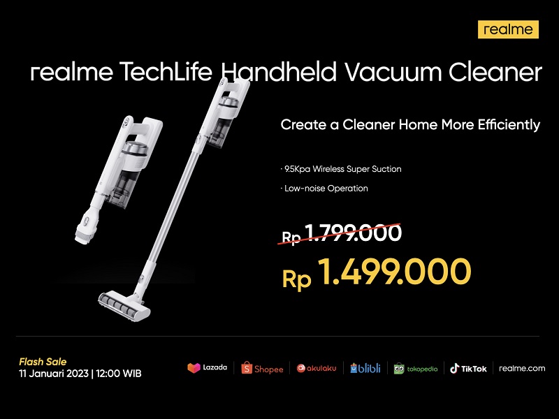Realme umumkan vacuum cleaner dan pembersih udara baru