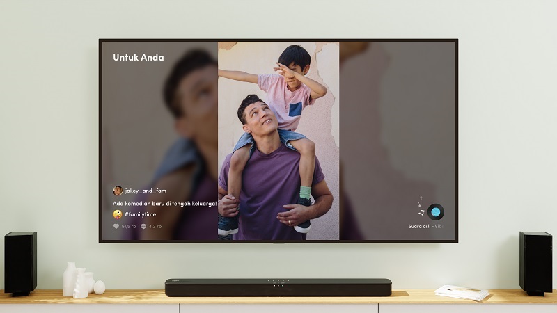 TikTok TV hadir di Indonesia untuk akses di smart TV