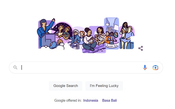 Google Doodle edisi Hari Perempuan Internasional