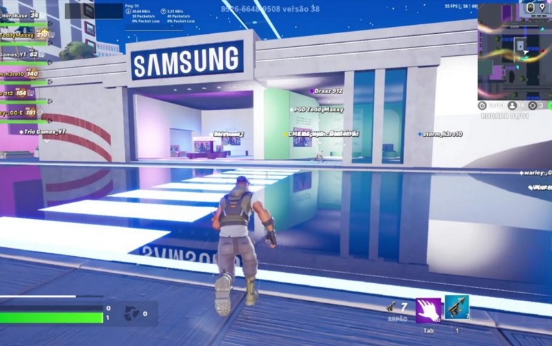 Ada Samsung Galaxy S23 di dalam gim Fortnite