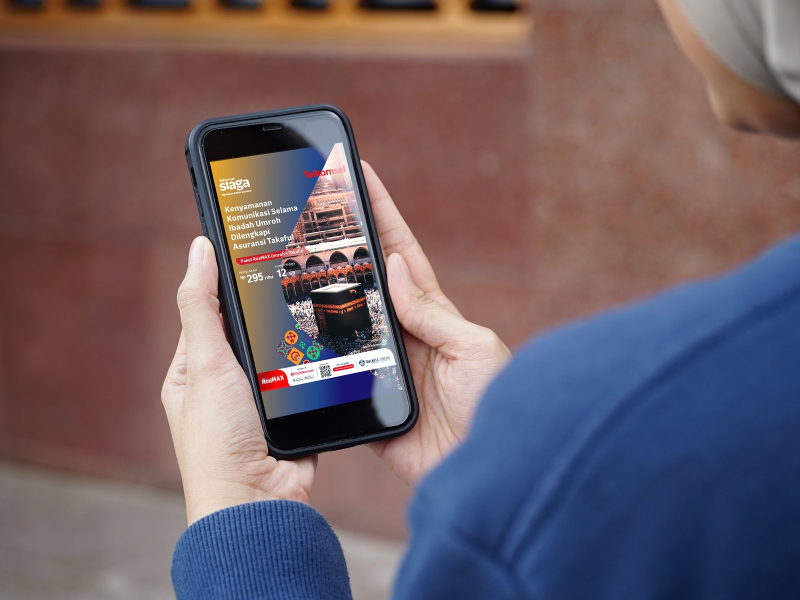 Tenang beribadah Umrah dengan Telkomsel RoaMAX Umrah Takaful