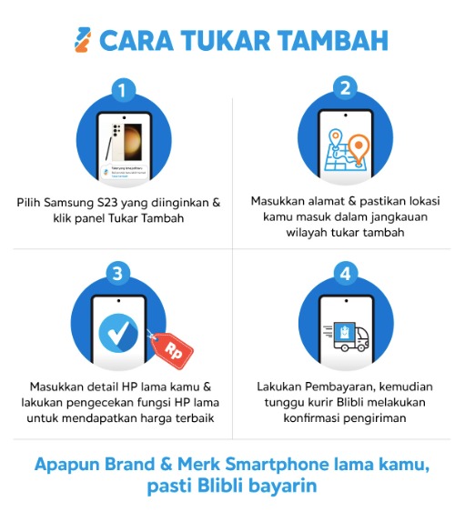 Kemudahan beli Galaxy S23 Ultra di Blibli Tukar Tambah