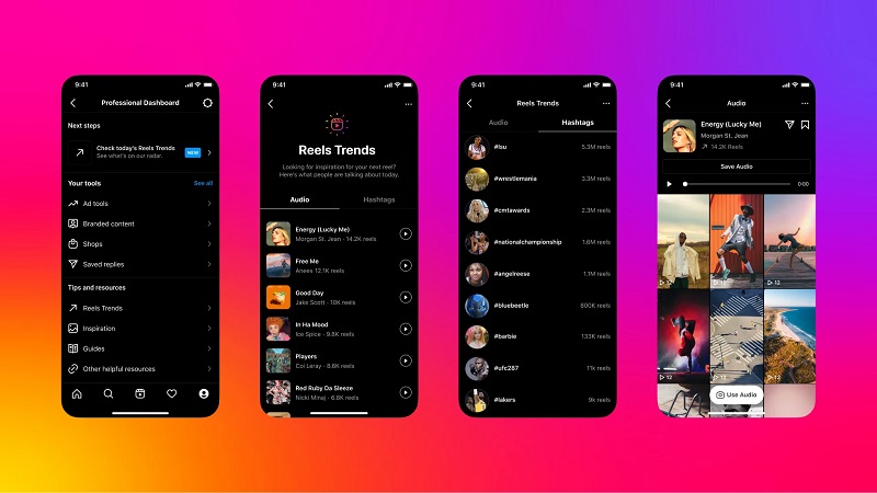Fitur baru Instagram Reels bisa lihat audio & tagar trending