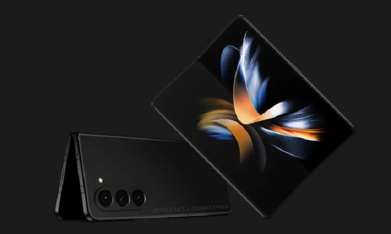 Gambar render Samsung Galaxy Z Fold 5 bocor