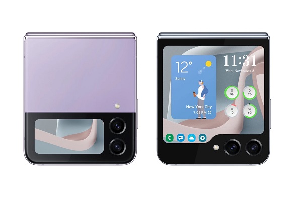 Layar sekunder Galaxy Z Flip5 bakal bisa tampilkan peta