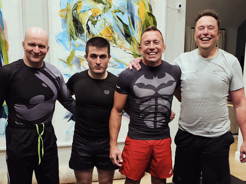 Lex Fridman dan Elon Musk olahraga bareng