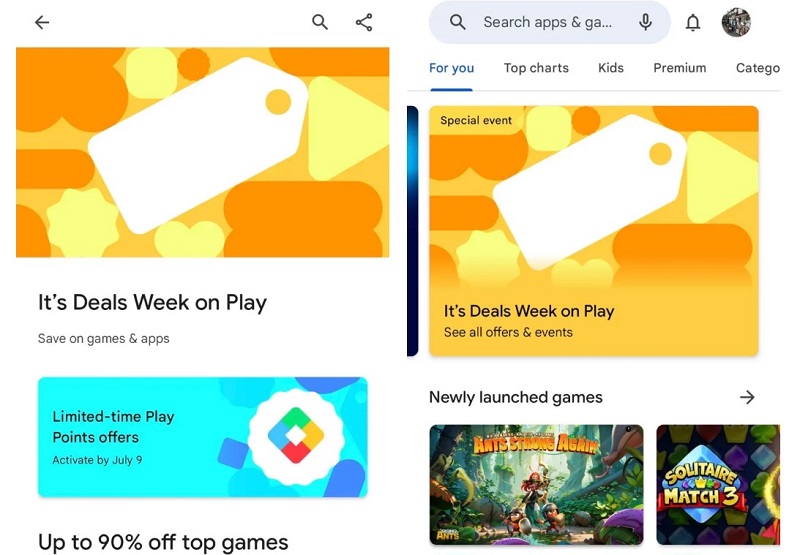 Update  Play Store tingkatkan promosi dan penawaran game