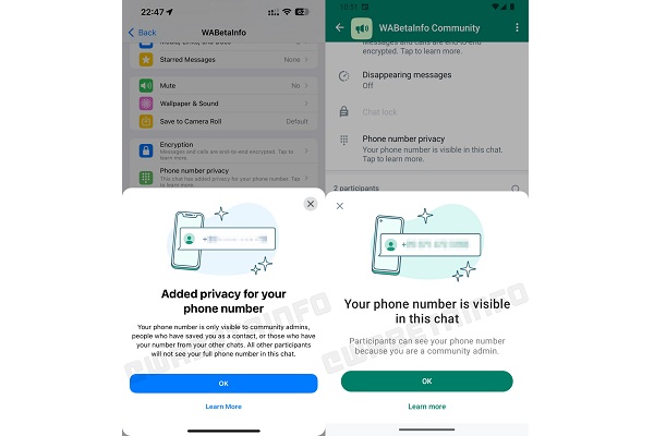 Peserta grup komunitas WhatApp bisa sembunyikan nomor