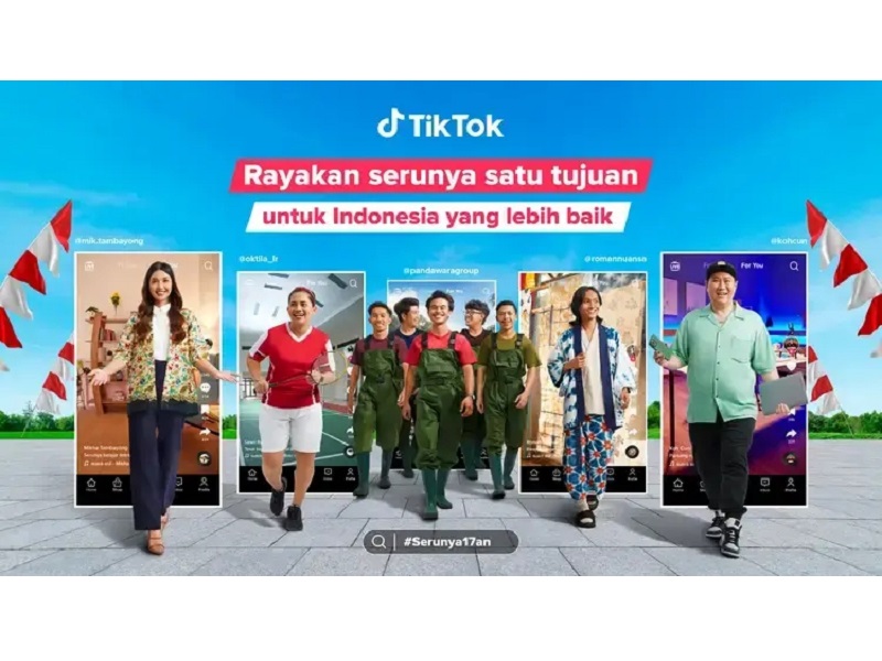 TikTok rayakan HUT RI ke-78 lewat Kampanye #Serunya17an