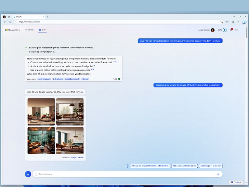 Microsoft Bing AI bisa diakses lewat Google