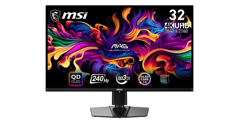 Monitor MSI MAG 321UPX punya layar QD-OLED 240 Hz
