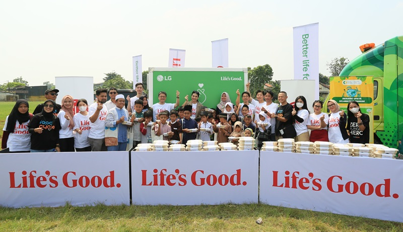 Kampanye LG distribusi 3.000 paket makanan 