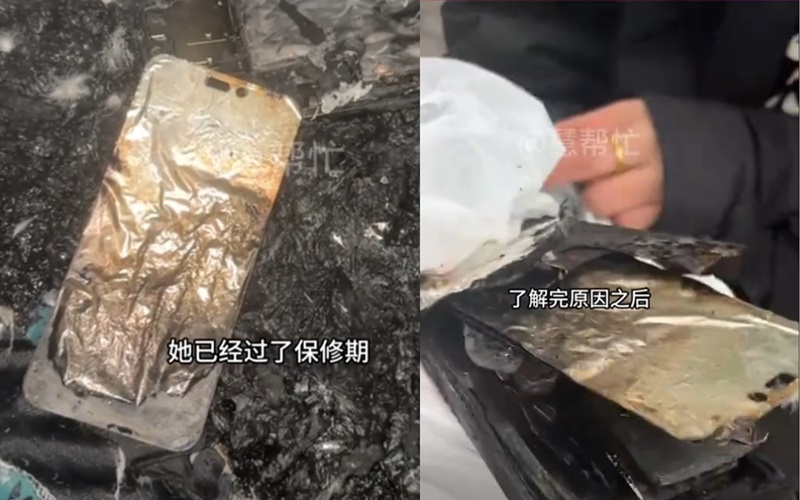 iPhone 14 Pro Max meledak saat di-charge