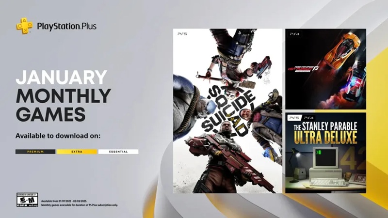 PS Plus 2025: The Stanley Parable dan Suicide Squad gratis