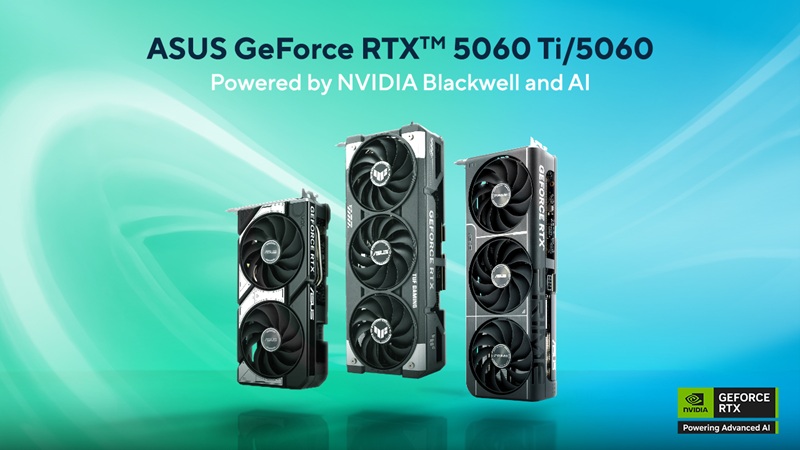 ASUS rilis RTX 5060/Ti dengan arsitektur Blackwell