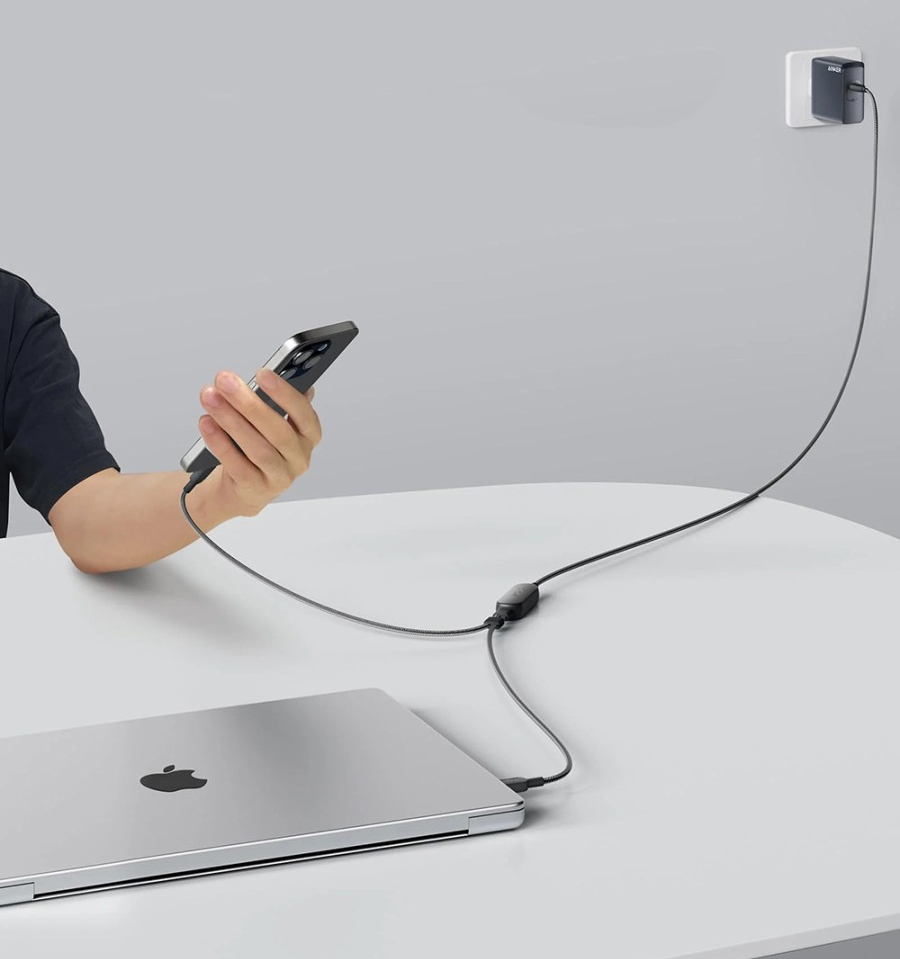 Anker kenalkan kabel USB-C ke USB-C 2-in-1
