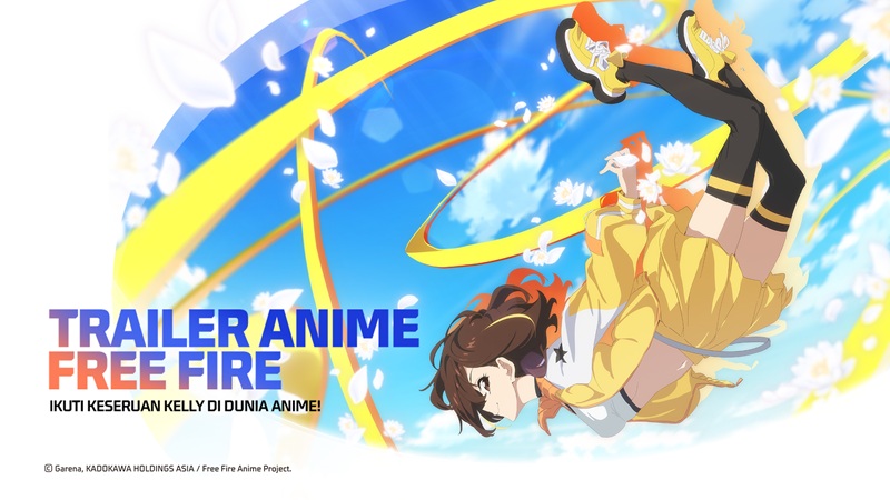 Kadokawa rilis trailer anime Free Fire