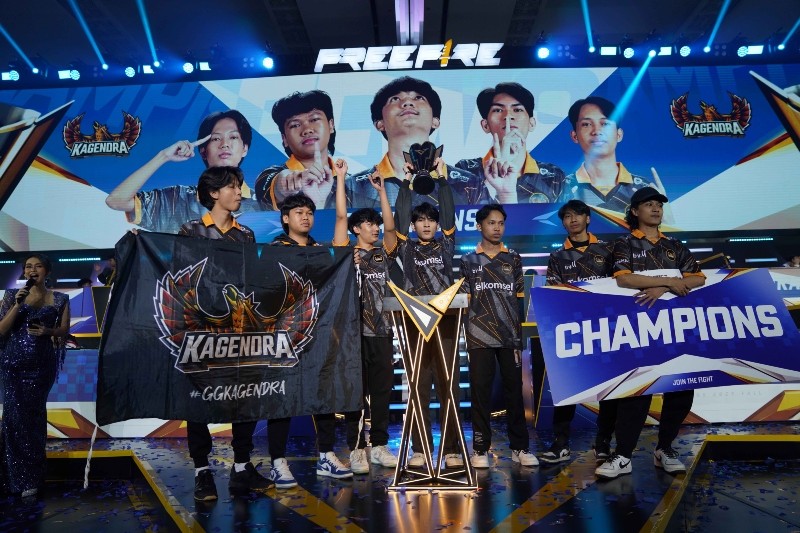 Tim eSport binaan Telkomsel, Kagendra Juara Free Fire Nusantara Series (FFNS) 2025 Fall