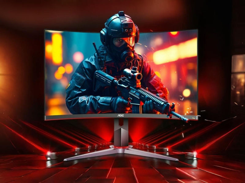 AOC hadirkan monitor gaming curved baru di bawah 4 juta