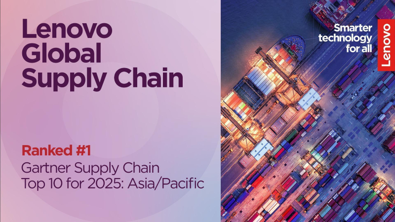 Lenovo raih peringkat 1 rantai pasok Asia Pasifik 2025