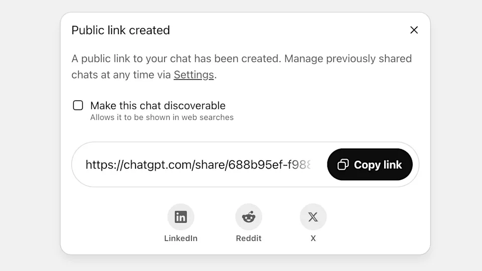 OpenAI hapus percakapan ChatGPT dari Google Search