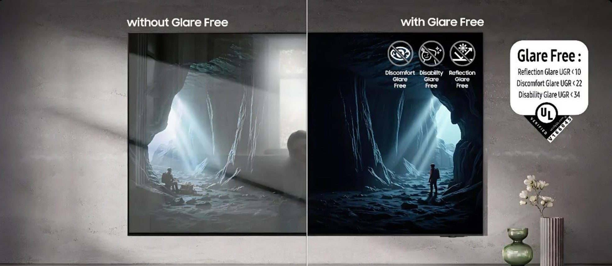 Nonton bebas silau dengan glare free dari Samsung
