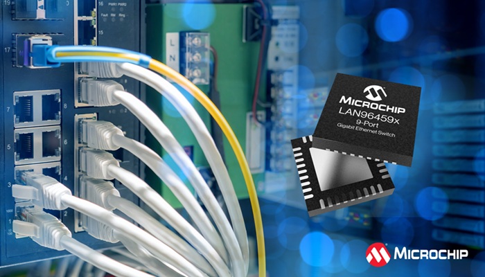 Microchip Rilis Switch Gigabit Ethernet Baru, Andalkan TSN, AVB, dan Redundansi untuk Industri