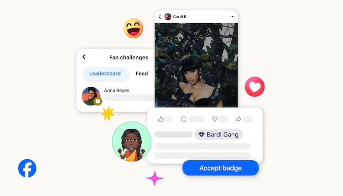 Fitur Baru Facebook Dekatkan Fans dan Kreator lewat Fan Challenges dan Top Fans Badges